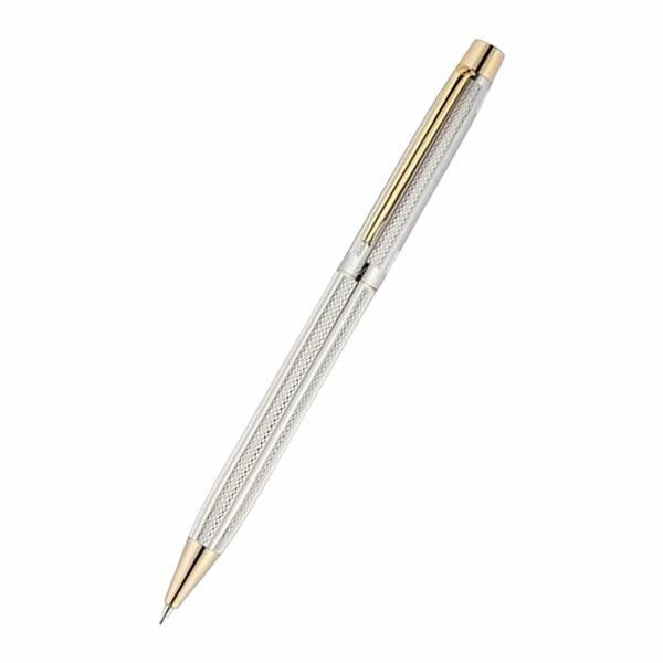 Scrikss 722W Balıksırtı Desen Gold Krom Versatil Kalem