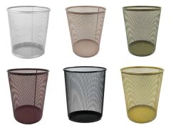 Drt 913 Simli Altın Delikli Metal Çöp Kovası