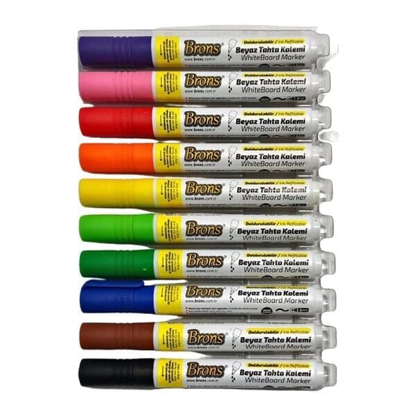 Brons BR-9511 Doldurulabilir 10 lu Set Tahta Kalemi