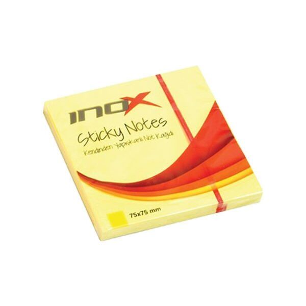 Inox 2342 75x75 100 Yaprak Sarı Not Kağıdı