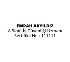 Trodat 4911 Küçük Boy İş Güvenliği Kaşesi 1 Boş Kaşe