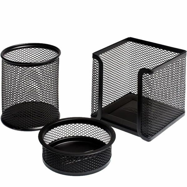 Drt 401 3 lü Siyah Masaüstü Kalemlik Set