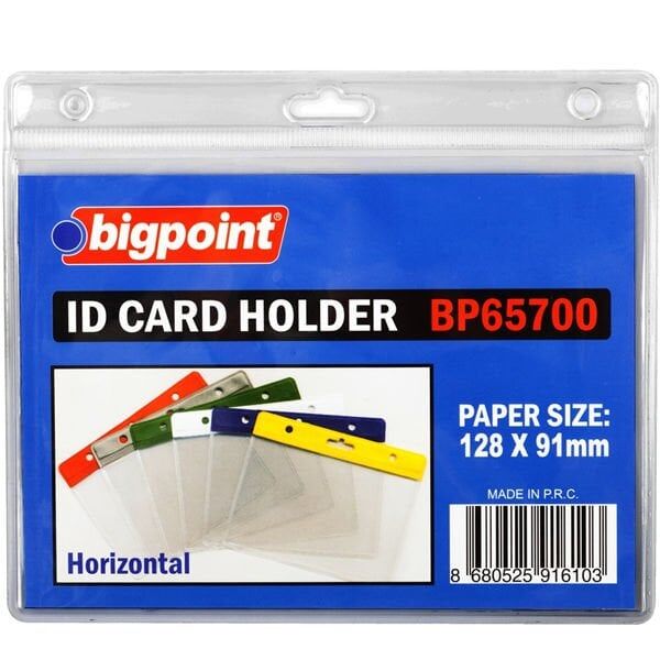 Bigpoint 657 128x91 10 lu Yatay Şeffaf Kart Poşeti