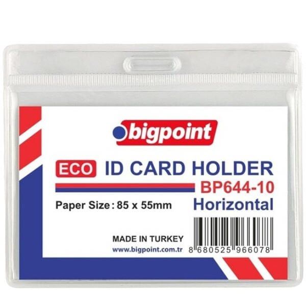Bigpoint 644-10 Eco 85x55 100 lü Yatay Kart Poşeti