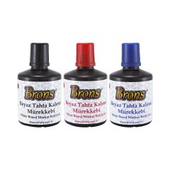 Brons BR-9152 250 CC Kırmızı Tahta Kalemi Mürekkebi