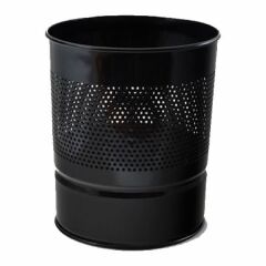 Akar 1246 Delikli Siyah Metal Çöp Kovası