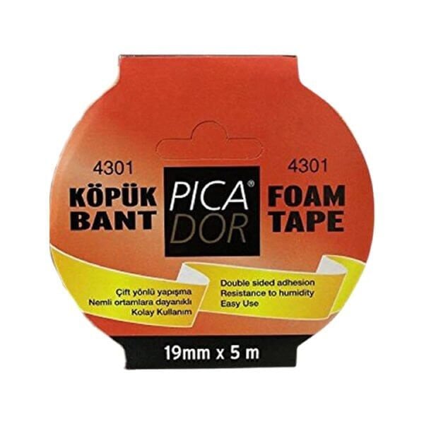 Picador 4301 5mtX19mm Çift Taraflı Köpük Bant
