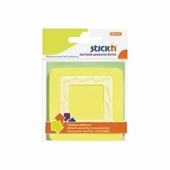 Gıpta Stickn 70x70 50 Yaprak Kare Şekilli Sarı Not Kağıdı