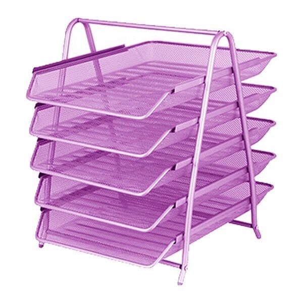 Inox 3950 5 li File Pembe Evrak Rafı