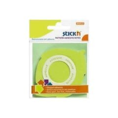 Gıpta Stickn 70x70 50 Yaprak Şekilli Yeşil Not Kağıdı
