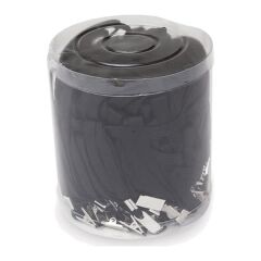 Inox 50 li Siyah Metal Klipsli Yaka Kartı İpi