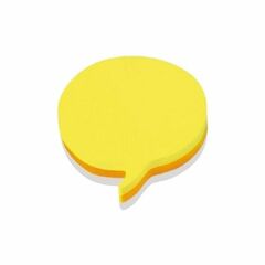 Gıpta Stickn 70x70 50 Yaprak Balon Şekilli Sarı Not Kağıdı