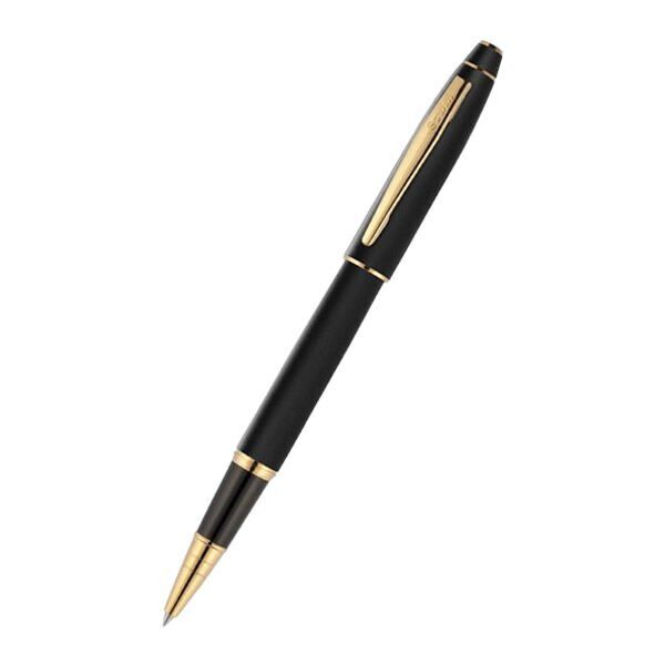 Scrikss 35 Mat Siyah Altın Roller Kalem