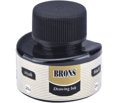 Brons BR-317 20 cc Siyah Çini Mürekkebi
